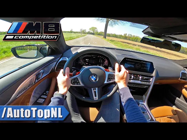 bmw m8 gran coupe competition 625hp pov test drive & slide by autotopnl